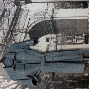 Women's blueish grey dress